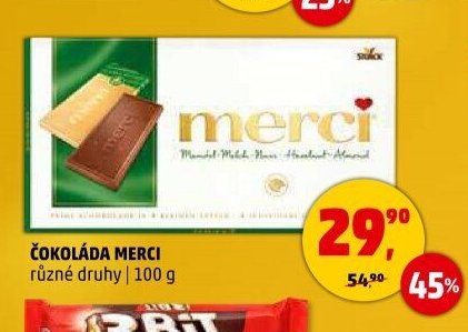 ČOKOLÁDA MERCI