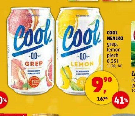 Cool nealko grep, lemon plech 0,33 l