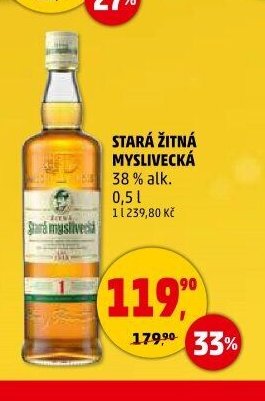 Stará žitná myslivecká 38 % alk. 0,5 l