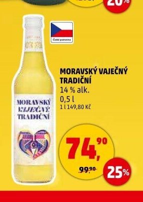 Moravský vaječný tradiční 14 % alk. 0,5 l