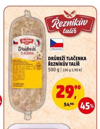 DRŮBEŽÍ TLAČENKA ŘEZNÍKŮV TALÍŘ, 500 g