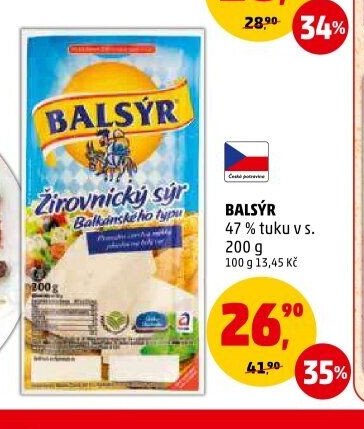 BALSÝR 47 % tuku v s., 200 g