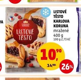 Listové těsto Karlova Koruna