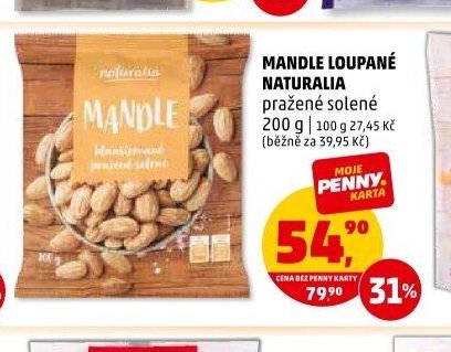 Mandle loupané Naturalia