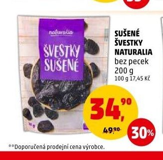 Sušené švestky Naturalia