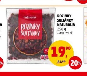 Rozinky sultánky Naturalia