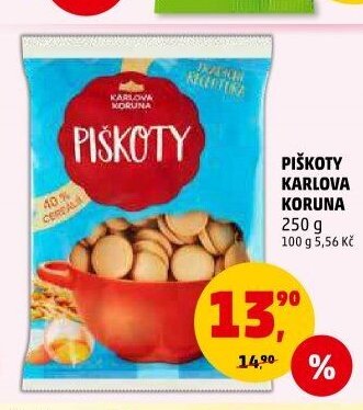 Piškoty Karlova Koruna