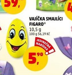 Vajíčka smajlíci Figaro