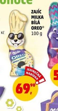 Zajíčci Milka bílá Oreo