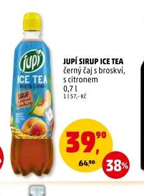 Jupí sirup Ice Tea černý čaj s broskví, s citronem