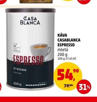 Káva Casablanca Espresso mletá