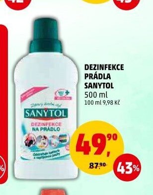 DEZINFEKCE PRÁDLA SANYTOL