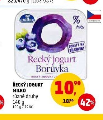 ŘECKÝ JOGURT MILKO