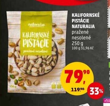 KALIFORNSKÉ PISTÁCIE NATURALIA