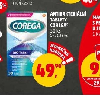 ANTIBAKTERIÁLNÍ TABLETY COREGA