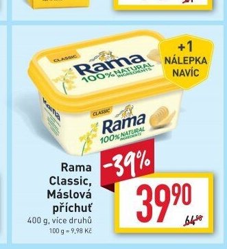 Rama Classic, Máslová příchuť 400 g