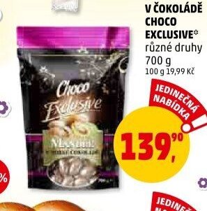 MANDLE V ČOKOLÁDĚ CHOCO EXCLUSIVE