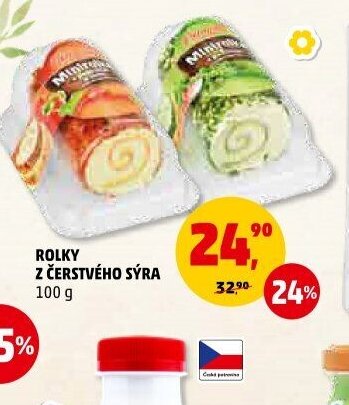 ROLKY Z ČERSTVÉHO SÝRA