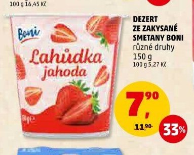 DEZERT ZE ZAKYSANÉ SMETANY BONI