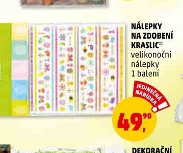 NÁLEPKY NA ZDOBENÍ KRASLIC