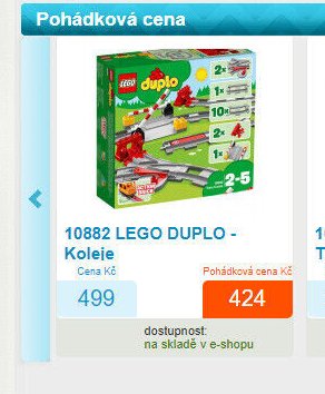 10882 LEGO DUPLO - Koleje