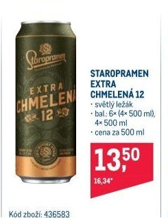 Staropramen Extra Chmelená 12