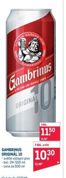 Gambrinus Originál 10