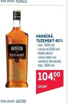 Hanácká tuzemský 40%