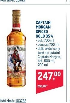 Captain Morgan Spiced Gold 35%