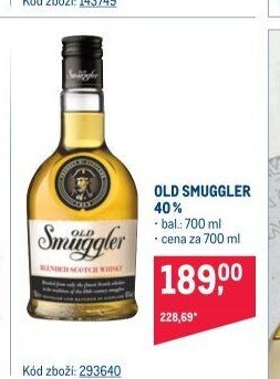 Old Smuggler 40%