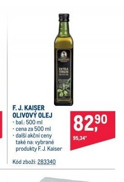 F. J. KAISER OLIVOVÝ OLEJ