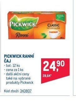 PICKWICK RANNÍ ČAJ