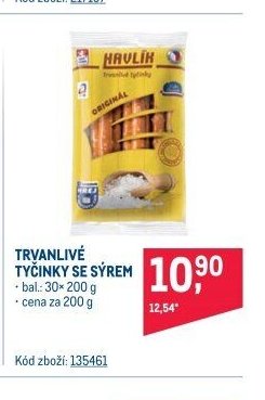 TRVANLIVÉ TYČINKY SE SÝREM