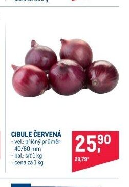 CIBULE ČERVENÁ