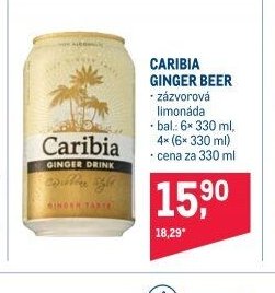 CARIBIA GINGER BEER zázvorová limonáda