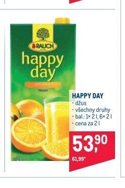 HAPPY DAY džus všechny druhy