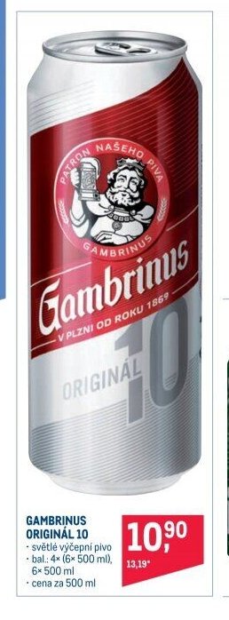 Gambrinus Originál 10
