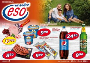 akční leták ESO MARKET 23.3.2022-3.4.2022