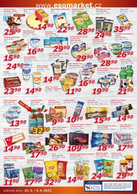 akční leták ESO MARKET 23.3.2022-3.4.2022