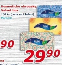 Kapesníčky papírové Velvet - box