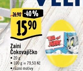 Čokoládové vajíčko s překvapením Zaini