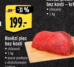 Hovězí plec bez kosti