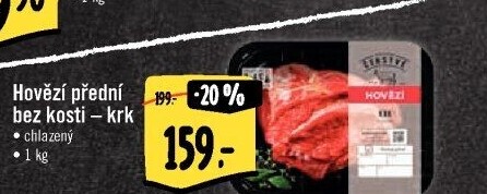 Hovězí přední bez kosti - krk Albert