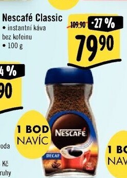 Instantní káva bez kofeinu Nescafé Classic