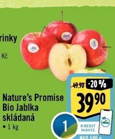 Jablka bio Nature'
