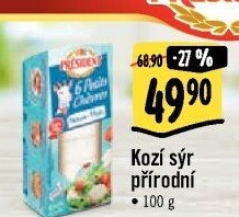 Kozí sýr přírodní Petits Chévres Président