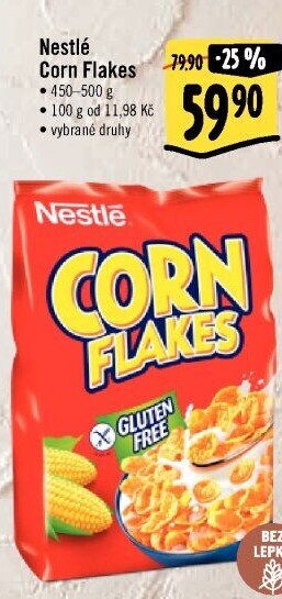 Lupínky kukuřičné Corn Flakes Nestlé