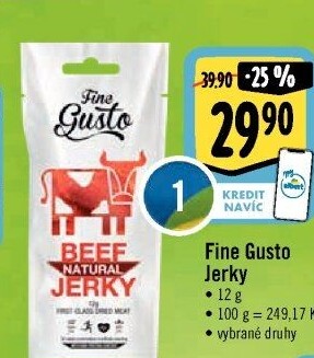 Maso sušené Jerky Fine Gusto