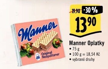 Oplatky Manner