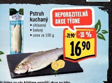 Pstruh kuchaný Albert